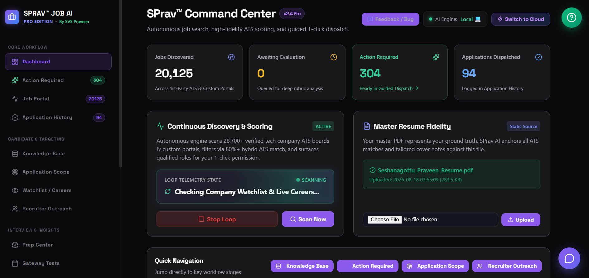 Command Center Dashboard